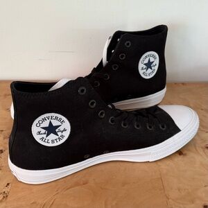 Converse Chuck Taylor II Lunarlon High Top Black Men Sz 11 Discontinued Rare
